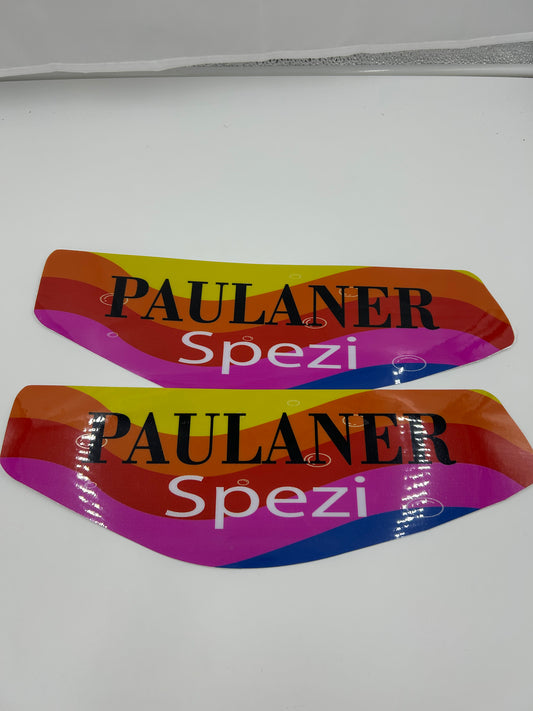 Paulaner Spezi Tank / Seitendeckel Aufkleber