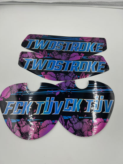 Twostroke Rose Aufkleber