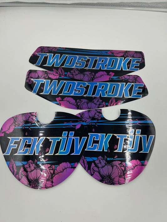 Twostroke Rose Aufkleber