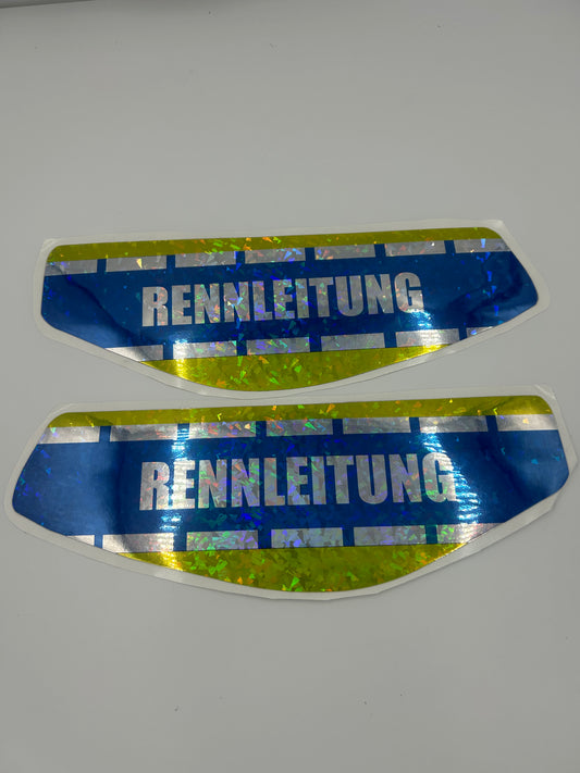 Rennleitung Tank Aufkleber