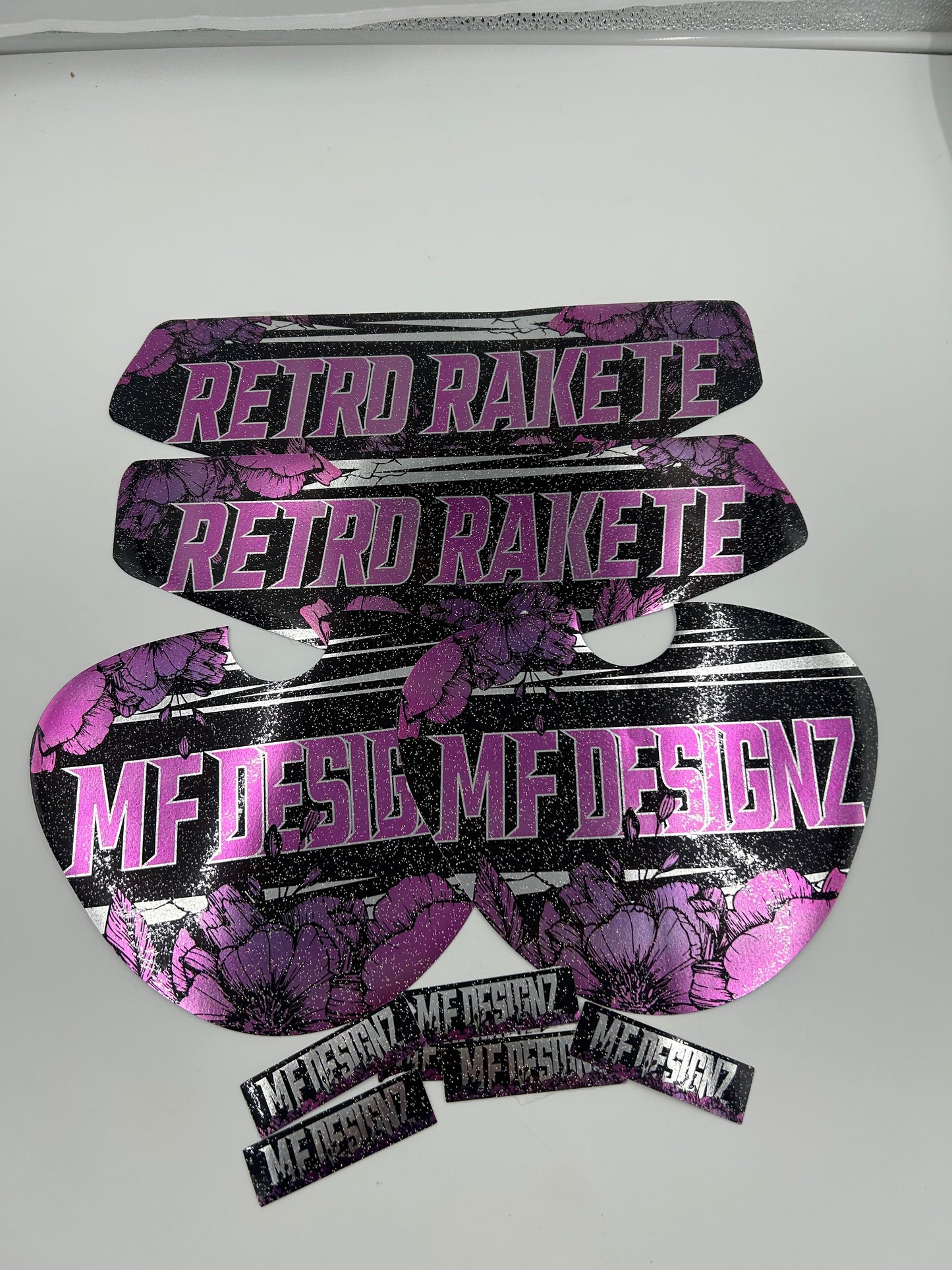 Retro Rakete Aufkleber