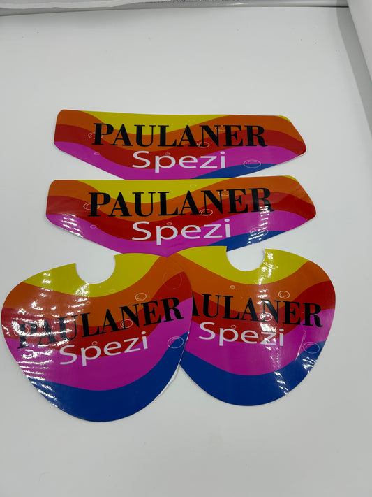 Paulaner Spezi Tank / Seitendeckel Aufkleber