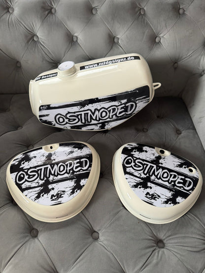 OSTMOPED Tank / Seitendeckel NEU