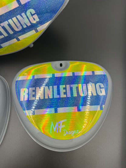RENNLEITUNG Tank / Seitendeckel NEU GRAU