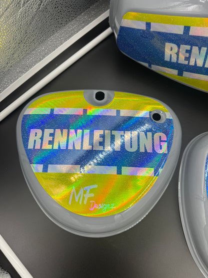 RENNLEITUNG Tank / Seitendeckel NEU GRAU
