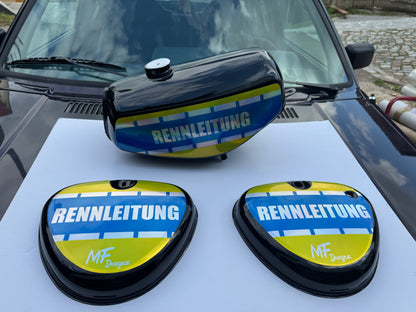 RENNLEITUNG Tank / Seitendeckel NEU
