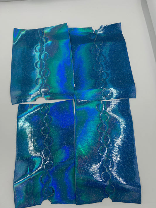 50/50 Felgenaufkleber HOLOGRAMM GLITZER
