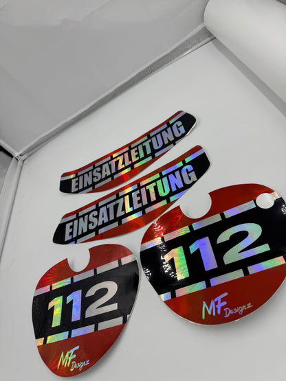 EINSATZLEITUNG AUFKLEBER