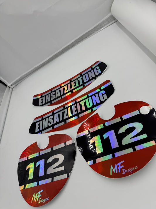 EINSATZLEITUNG AUFKLEBER