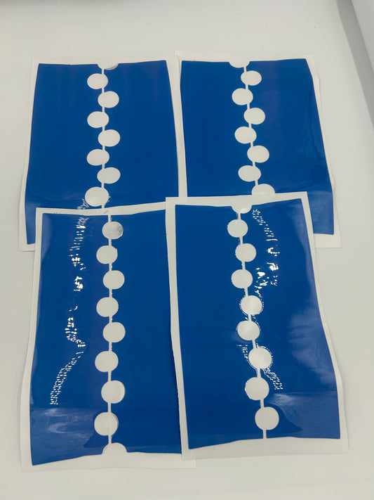 50/50 Felgenaufkleber Hellblau