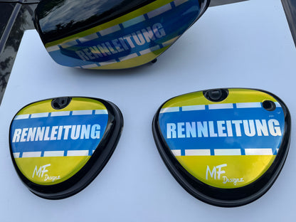 RENNLEITUNG Tank / Seitendeckel NEU